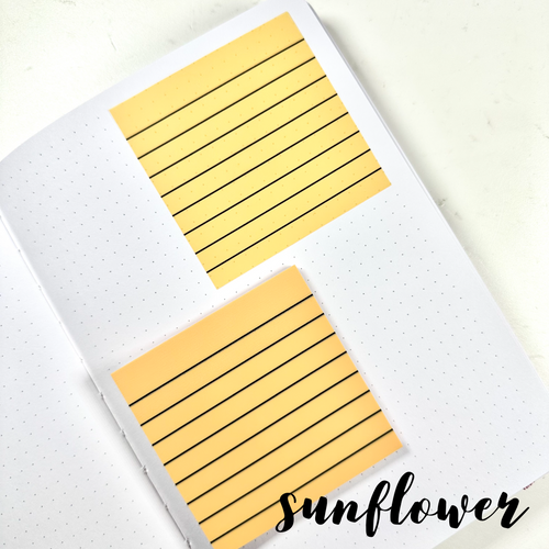 Translucent Sticky Notes - Lined 3x3" - Cozy Summer Collection