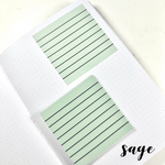 Translucent Sticky Notes - Lined 3x3" - Cozy Summer Collection