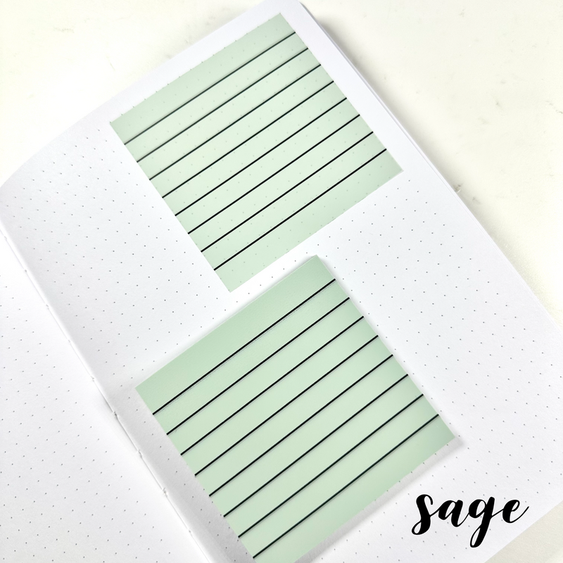 Translucent Sticky Notes - Lined 3x3" - Cozy Summer Collection