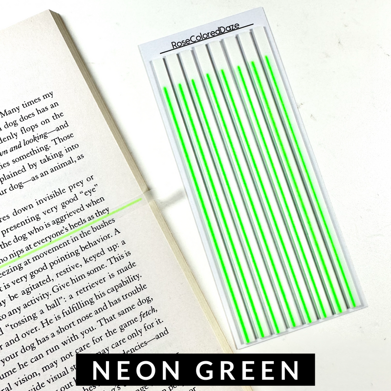 LONG Highlight Strips - Simple Line - Neon Colors