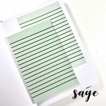 Translucent Sticky Notes - 4"x6" Lined - Cozy Summer Collection
