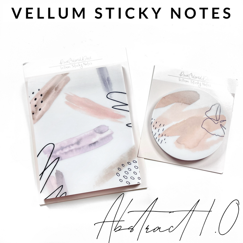 Vellum Sticky Notes- Abstract 1.0