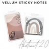 Vellum Sticky Notes- Abstract 2.0