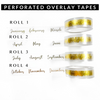 Perforated Overlay Tapes - Months of the Year