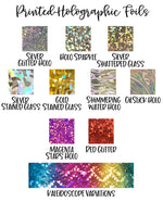 FOILED- Small Abbreviated Month Stickers- Transparent