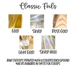 MINI Sheets- Foiled Corner Overlays