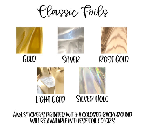 Classic Transparent Full Box Overlay Sticker Sheets